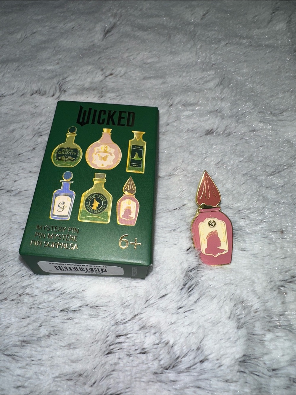 Wicked Collectible Potion Enamel Pin - Pink & Gold